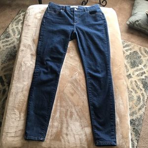 Loft Denim 5 pocket Legging Sz 6 / 28 solid dark